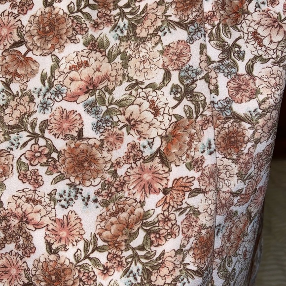 Pink floral babydoll dress with tie on back - Picture 3 of 3